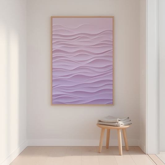 Lila Vågor – Abstrakt konst