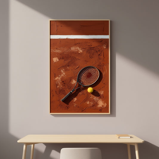 Tennisracket – Modern väggkonst